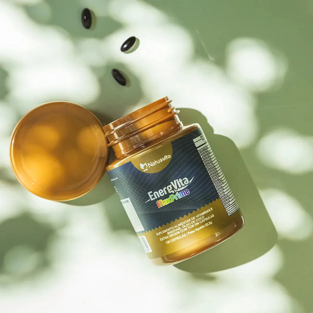 EnergVita MaxPrime 120 cápsulas (Multivitaminico com Vitaminas Ativas e Minerais Quelatos com TCM em Cápsulas Softgel) NatusVita