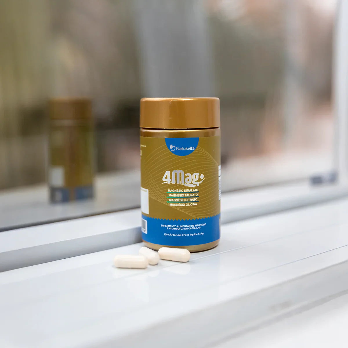 Suplemento de Magnésio em cápsulas