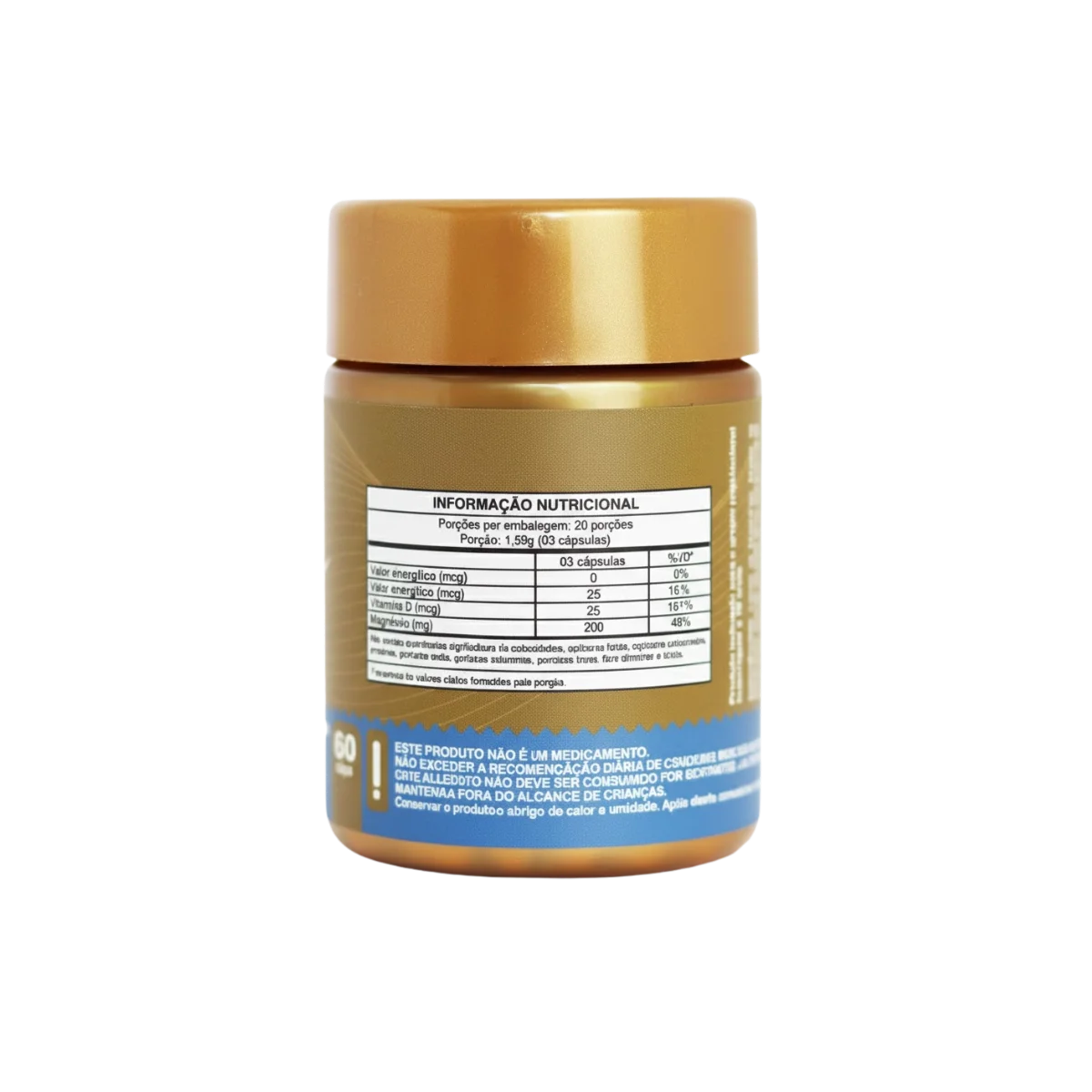 4MAG (Magnésio Glicina, Dimalato, Citrato e L-Taurato) 60 cápsulas