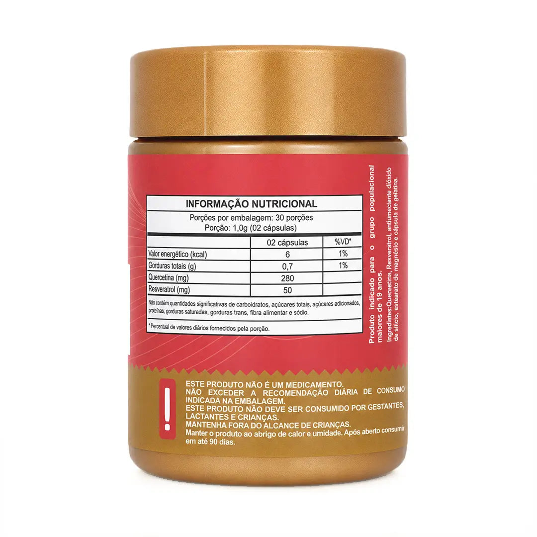 BioQuerceTrol - Quercetina e Trans-Resveratrol Lipossomal com TCM em Softgel NatusVita