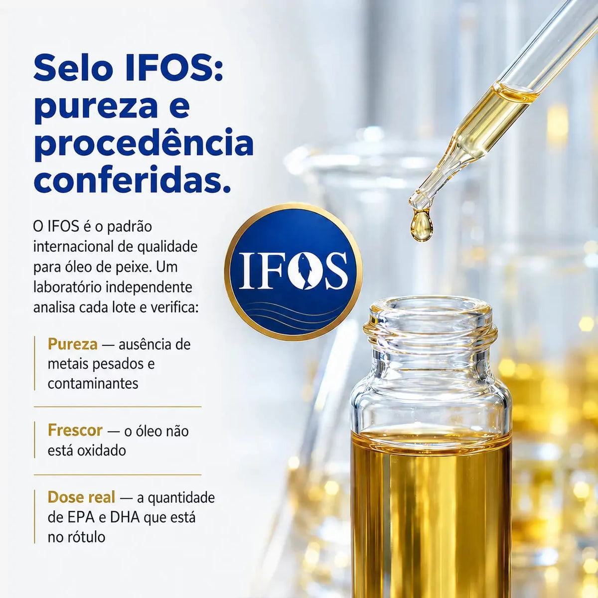 Ômega 5 em 1. Ômega 3 + Coenzima Q10 + Vitamina D3 + K2 Mk7 + Vitamina E. 90 cápsulas. Selo IFOS NatusVita Suplementos