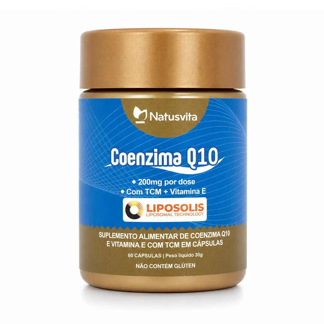 Coenzima Q10 Lipossomal (200mg por porção) + TCM em cápsulas softgel NatusVita