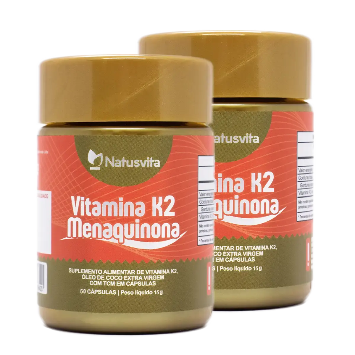 Vitamina K2 Concentrada (Menaquinona MK7) com TCM NatusVita