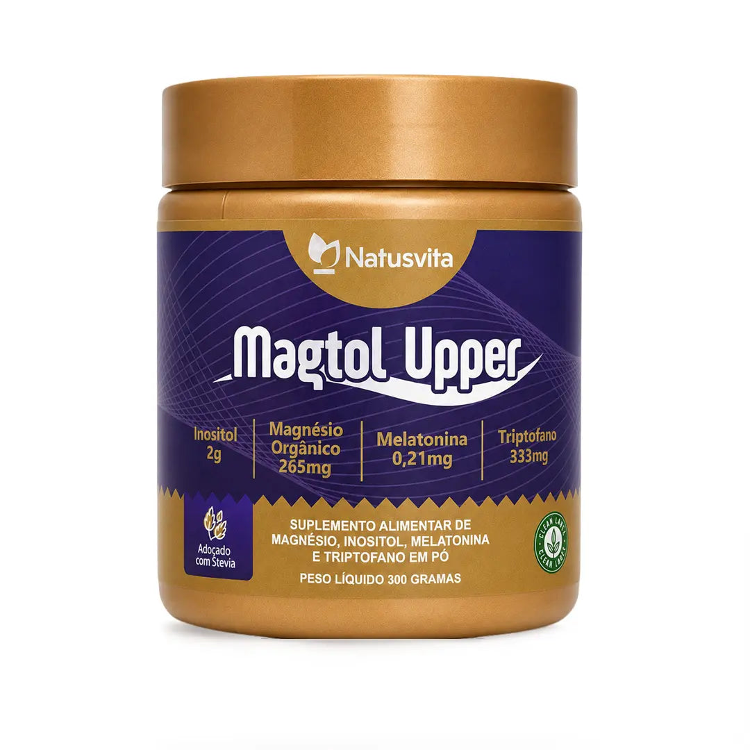 Magtol (Magnésio Quelato, Inositol, Melatonina e Triptofano) Sabor Limão Siciliano NatusVita