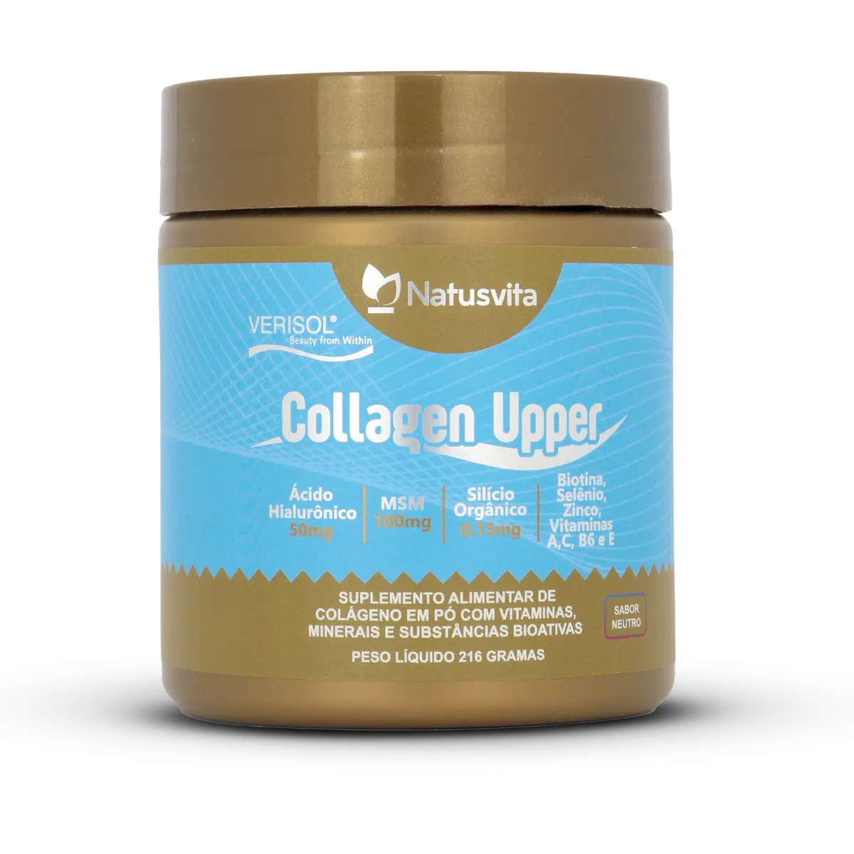 Collagen Upper (Colágeno Verisol, Ácido Hialurônico, Silício, Biotina e MSM) Sabor Neutro