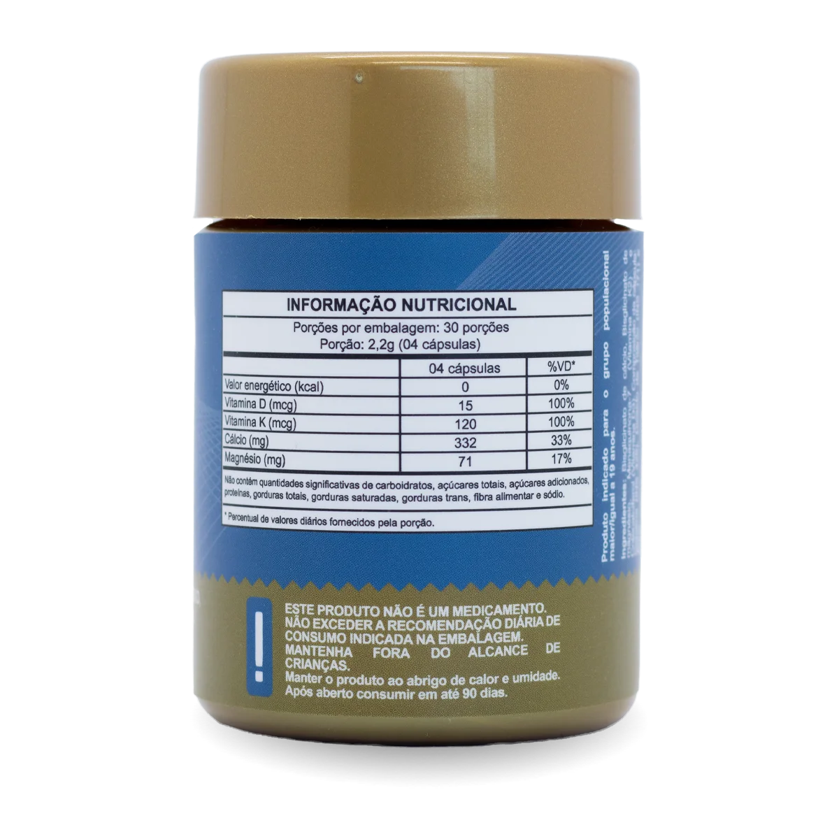 Cálcio, Magnésio e Vitaminas em cápsula