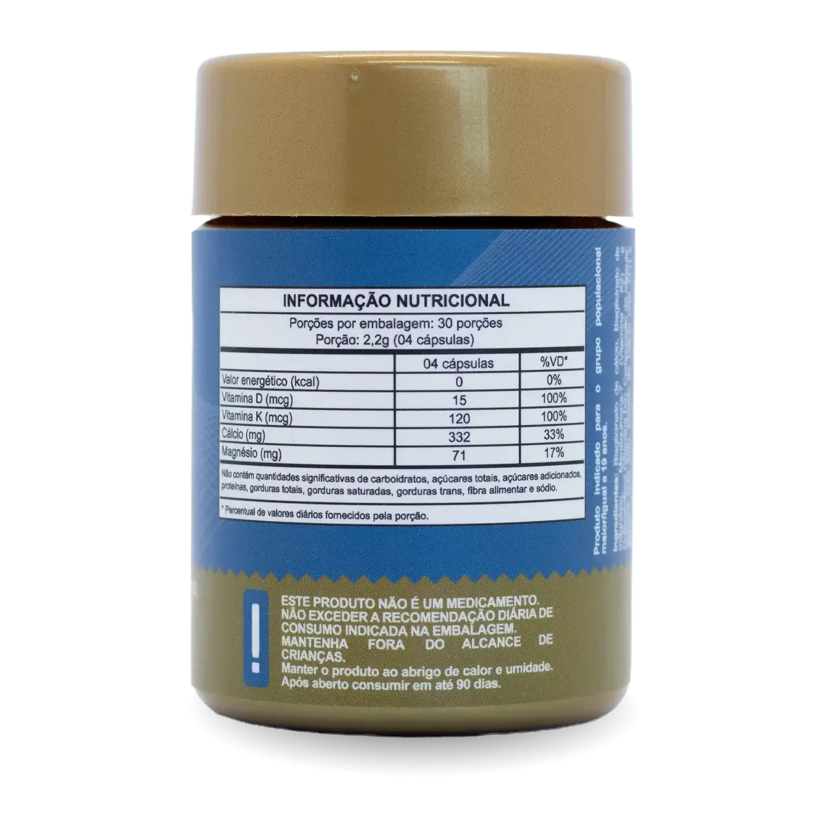 Cálcio, Magnésio e Vitaminas em cápsula