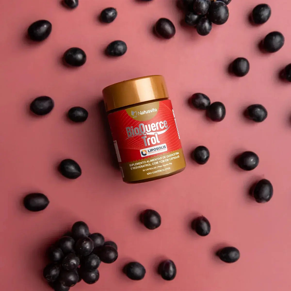 BioQuerceTrol - Quercetina e Trans-Resveratrol Lipossomal com TCM em Softgel NatusVita