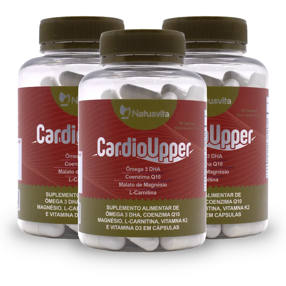 Cardio Upper (Ômega 3, Coenzima Q10, Magnésio, L-Carnitina, Vitamina K2 e D3)