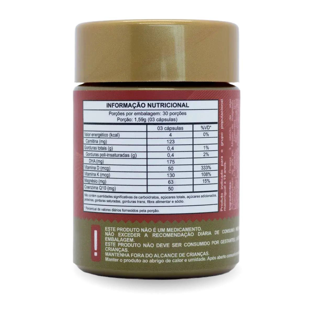 Cardio Upper (Ômega 3, Coenzima Q10, Magnésio, L-Carnitina, Vitamina K2 e D3) NatusVita