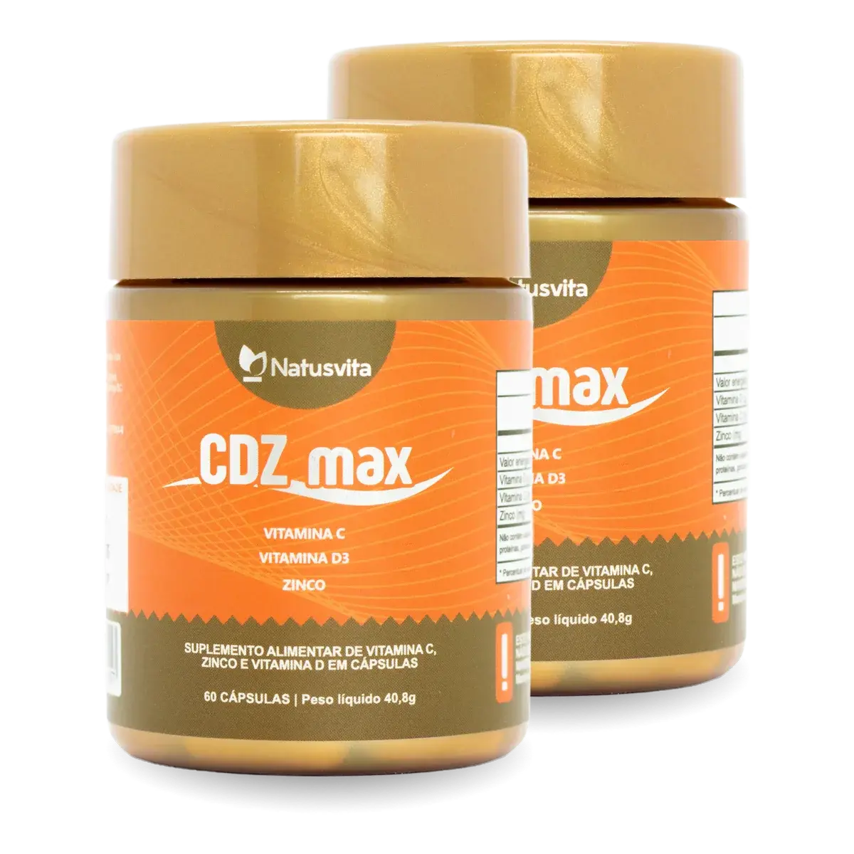 CDZ (Vitamina C 1000mg + Vitamina D 2000ui + Zinco 29mg) NatusVita