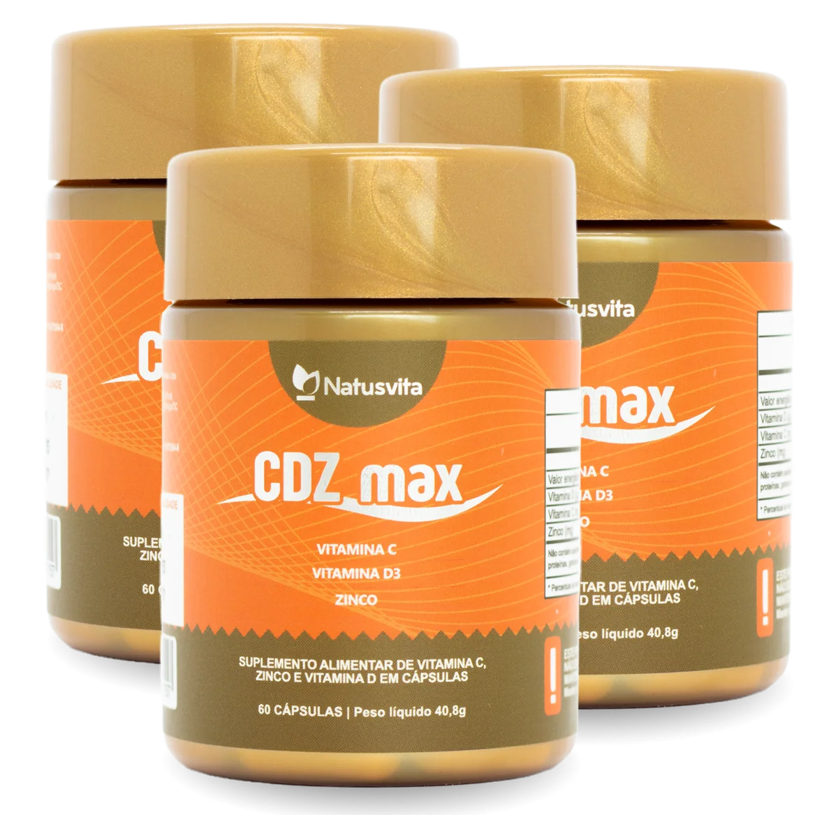 CDZ (Vitamina C 1000mg + Vitamina D 2000ui + Zinco 29mg)