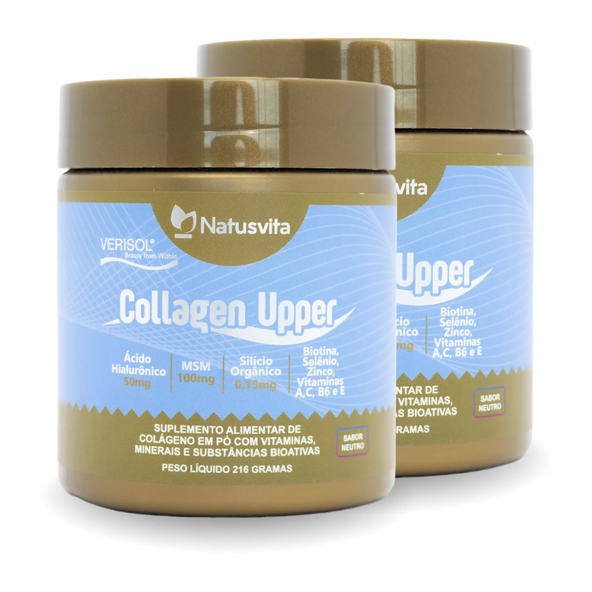 Collagen Upper (Colágeno Verisol, Ácido Hialurônico, Silício, Biotina e MSM) Sabor Neutro