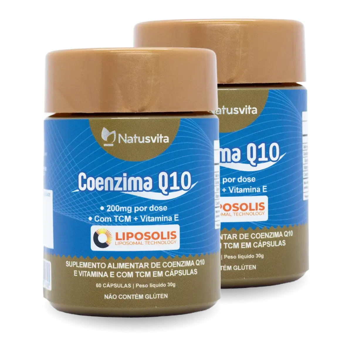 Coenzima Q10 Lipossomal (200mg por porção) + TCM em cápsulas softgel NatusVita