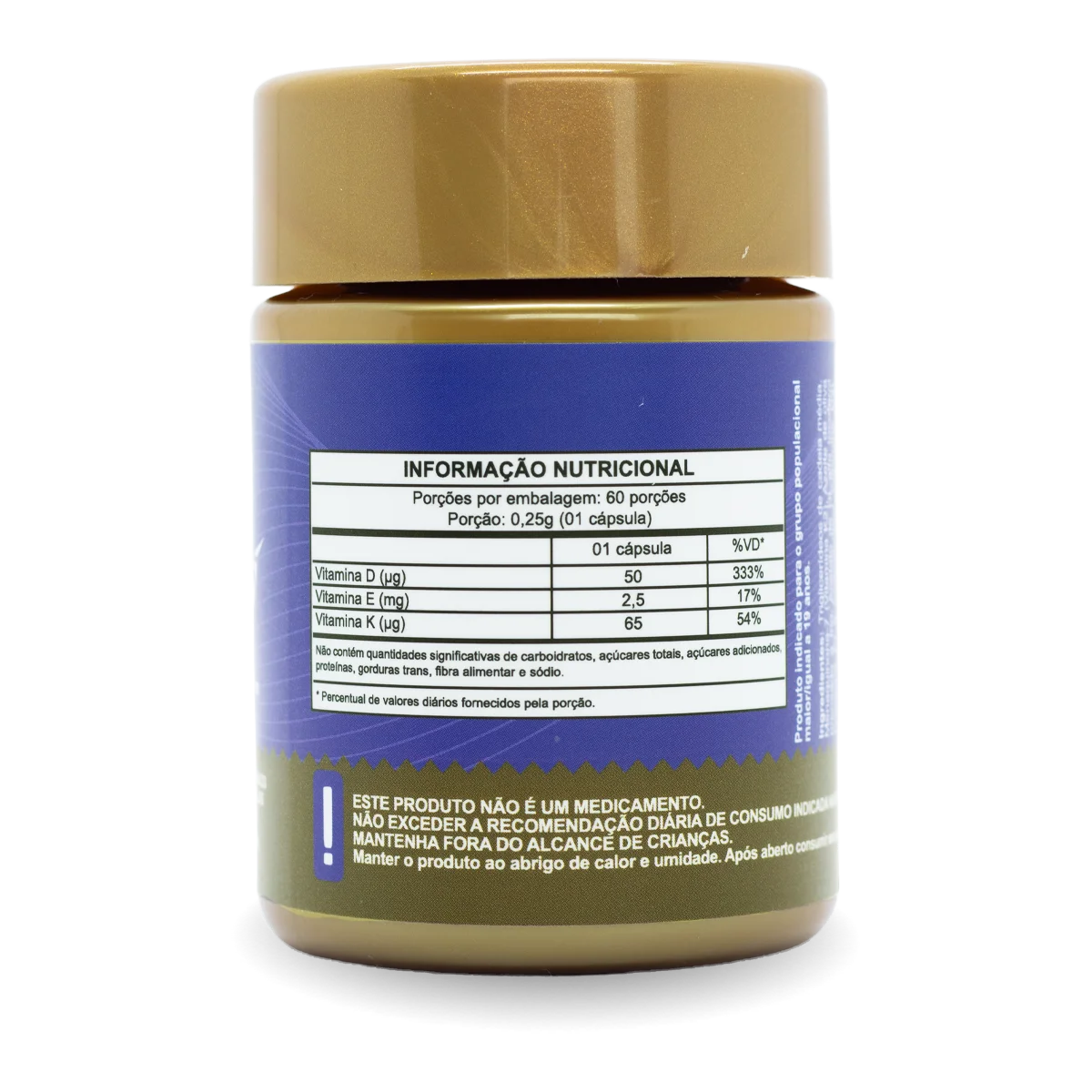 Vitamina D3 + K2 em cápsula