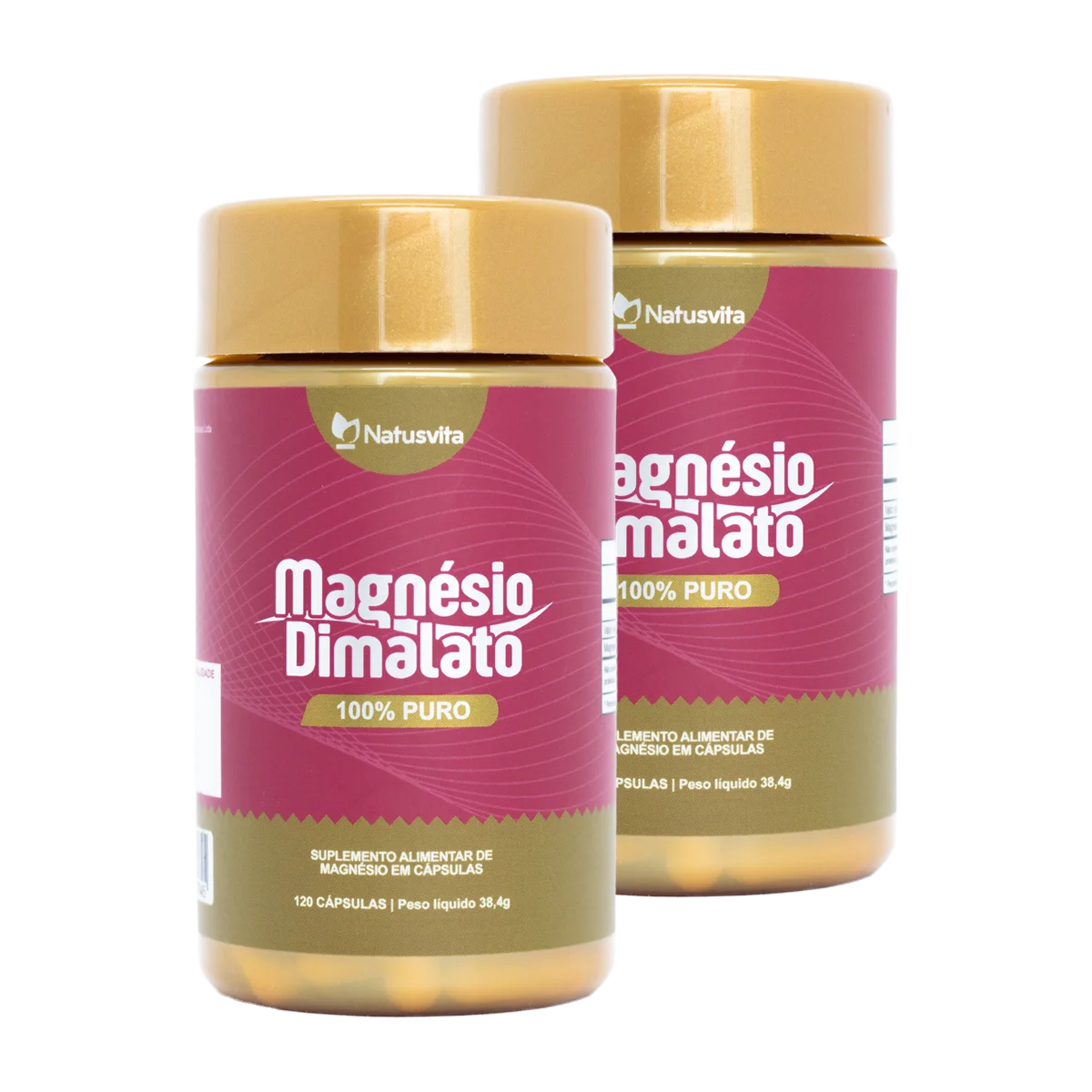 Magnésio Dimalato Puro. 120 Cápsulas