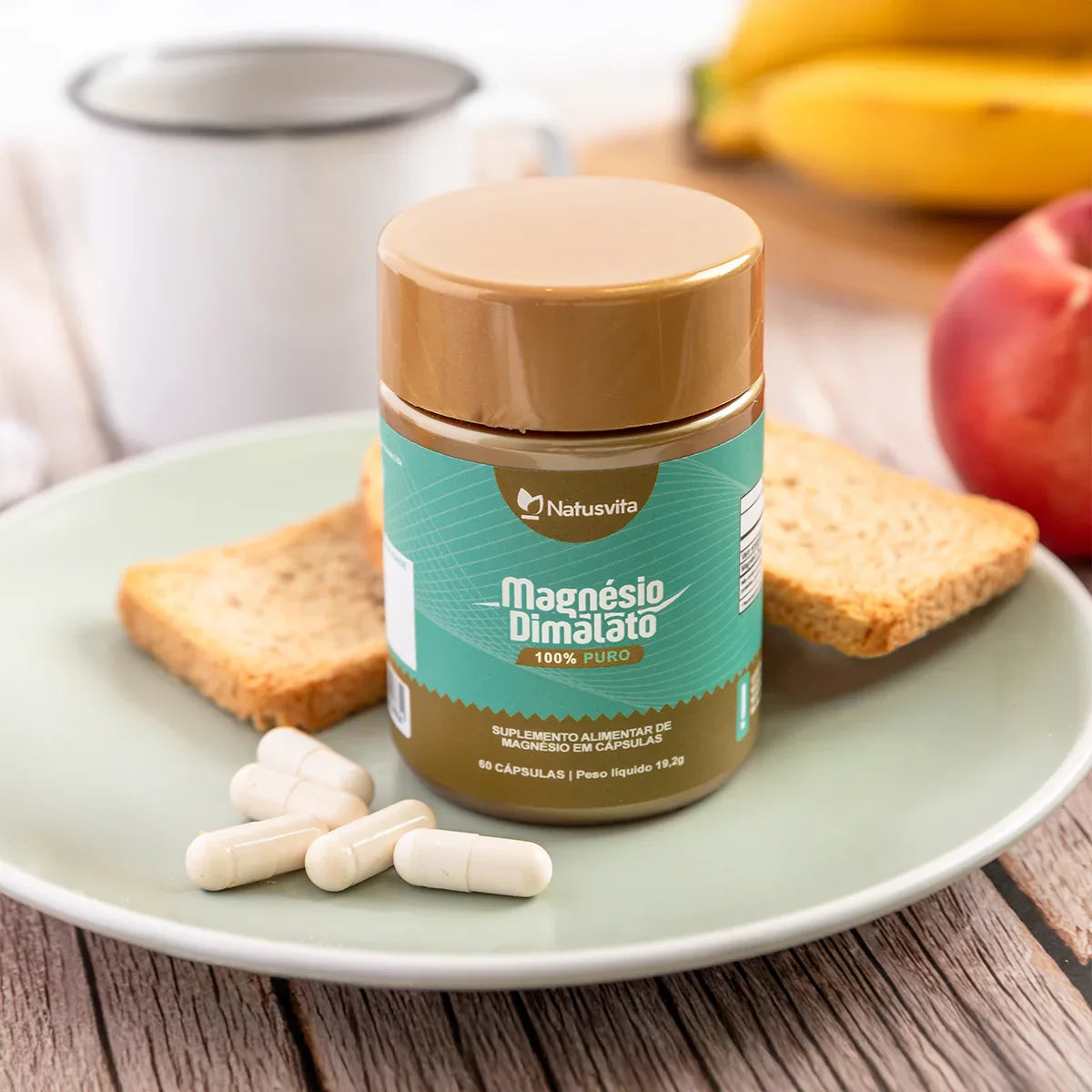 Magnésio Dimalato 60 cápsulas