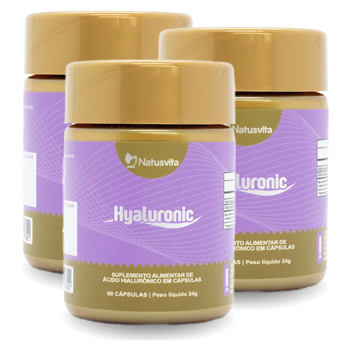 Hyaluronic 150mg por cápsula. 60 cápsulas. Ácido Hialurônico Concentrado NatusVita