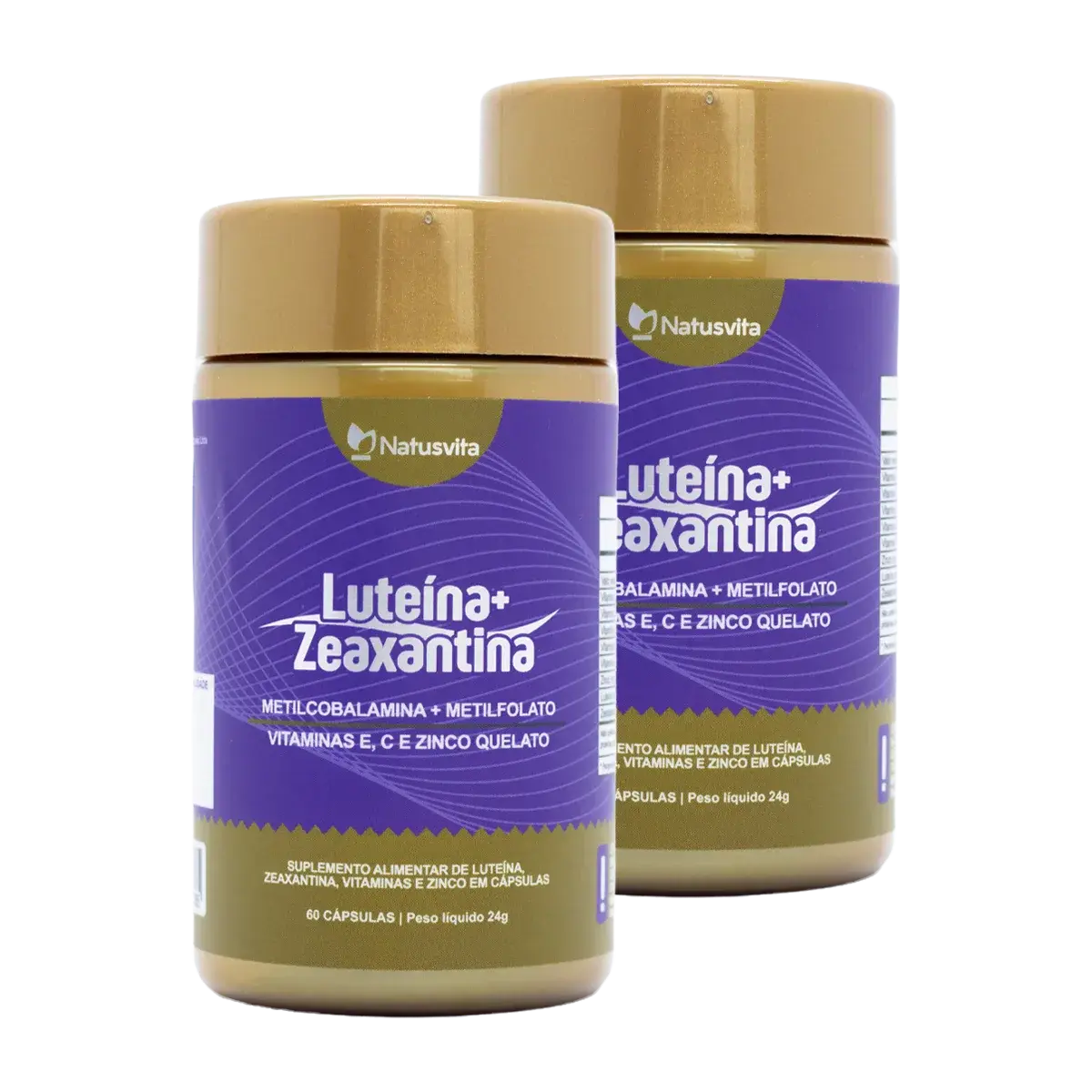 Luteína e Zeaxantina, Vitamina A, E, C e Zinco Quelato NatusVita
