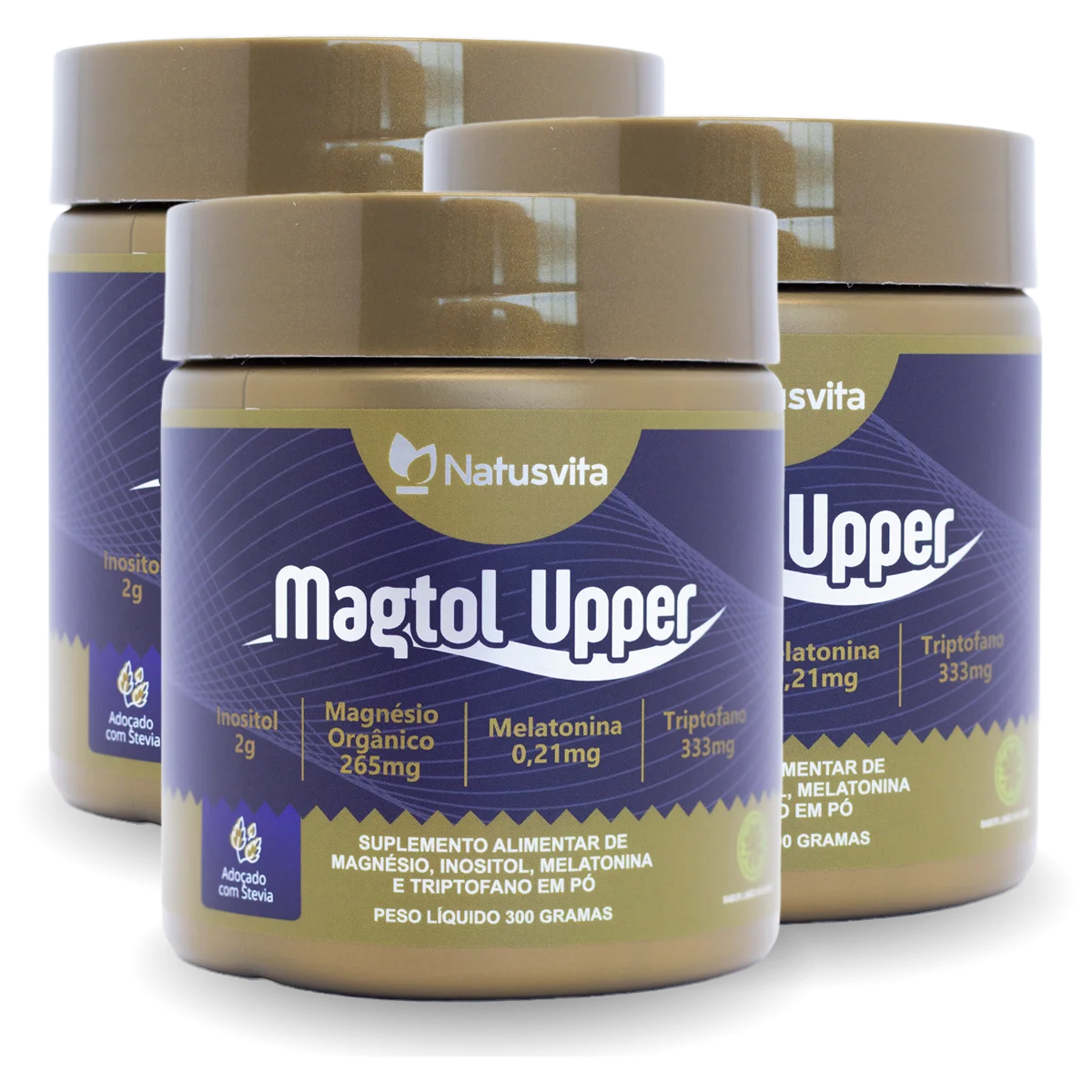 Magtol (Magnésio Quelato, Inositol, Melatonina e Triptofano) Sabor Limão Siciliano