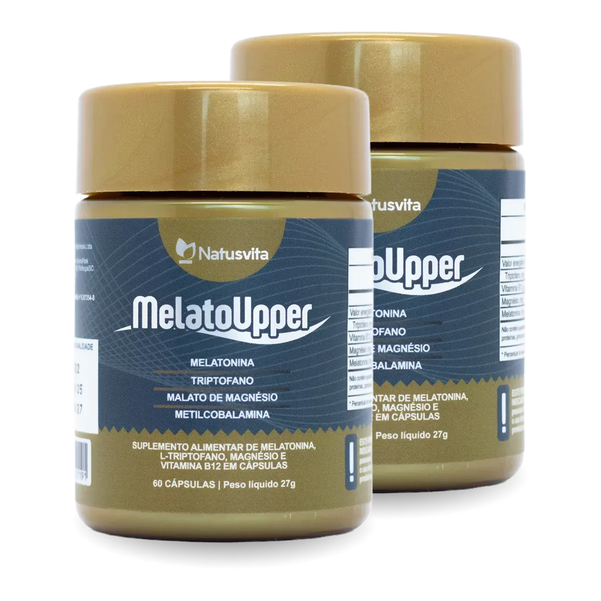 Melato Upper (Melatonina, L-Triptofano, Magnésio e MetilCobalamina) NatusVita