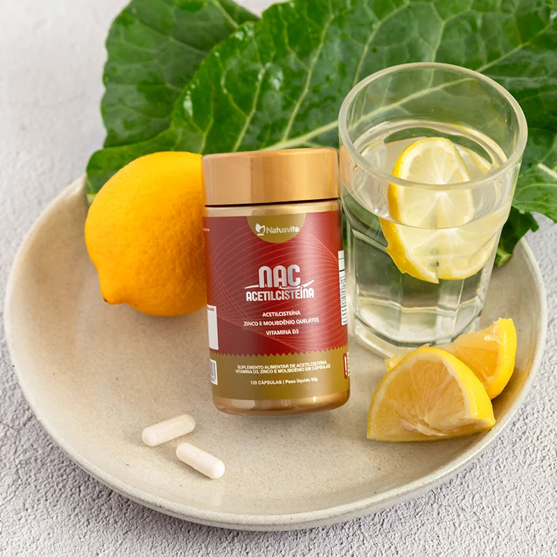 NAC com vitaminas e minerais em cápsula