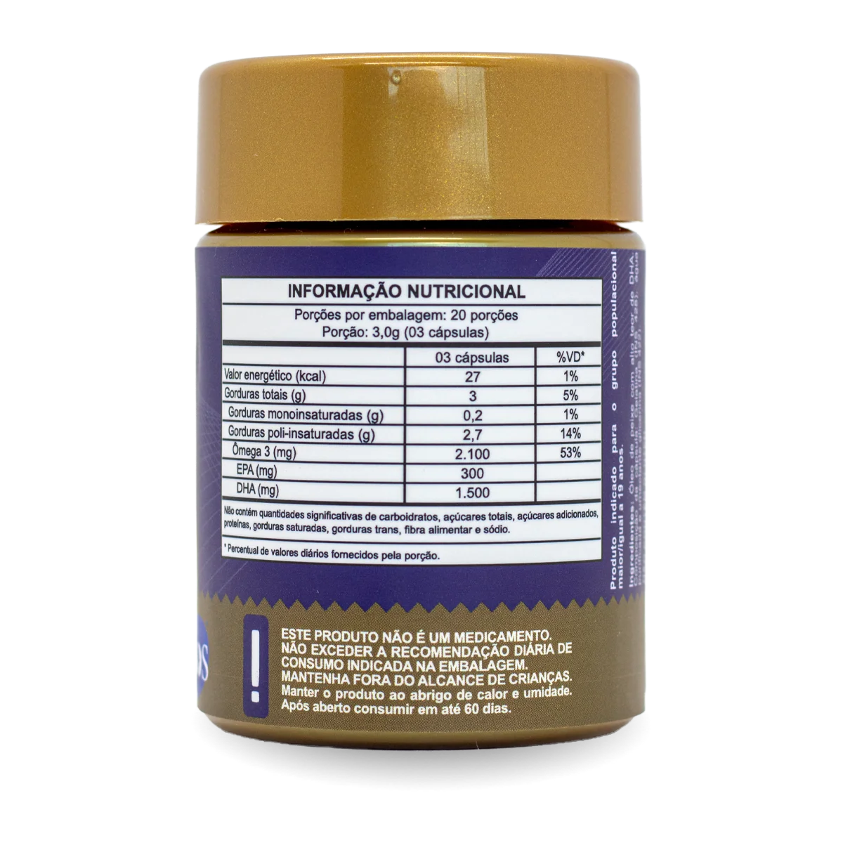 Ômega 3 com 1500mg de DHA em cápsula
