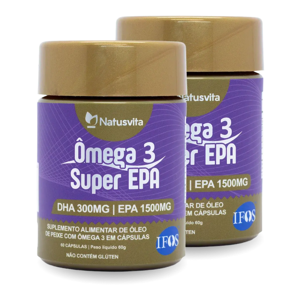 Ômega 3 Super EPA (1500mg de EPA). Importado com Selo IFOS NatusVita