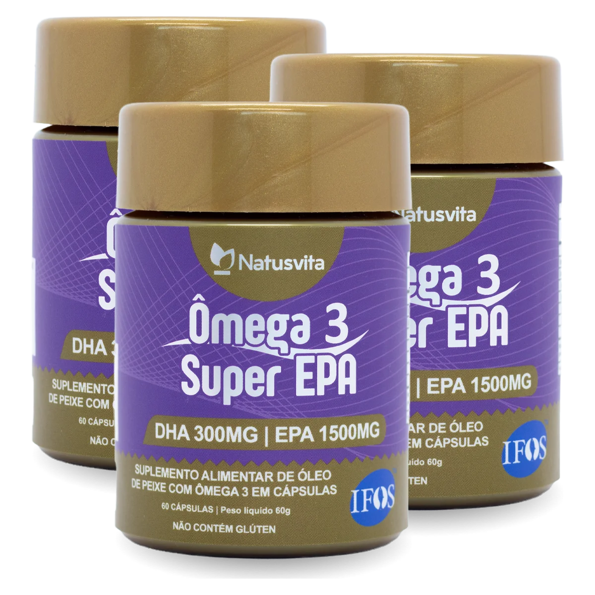 Ômega 3 Super EPA (1500mg de EPA). Importado com Selo IFOS