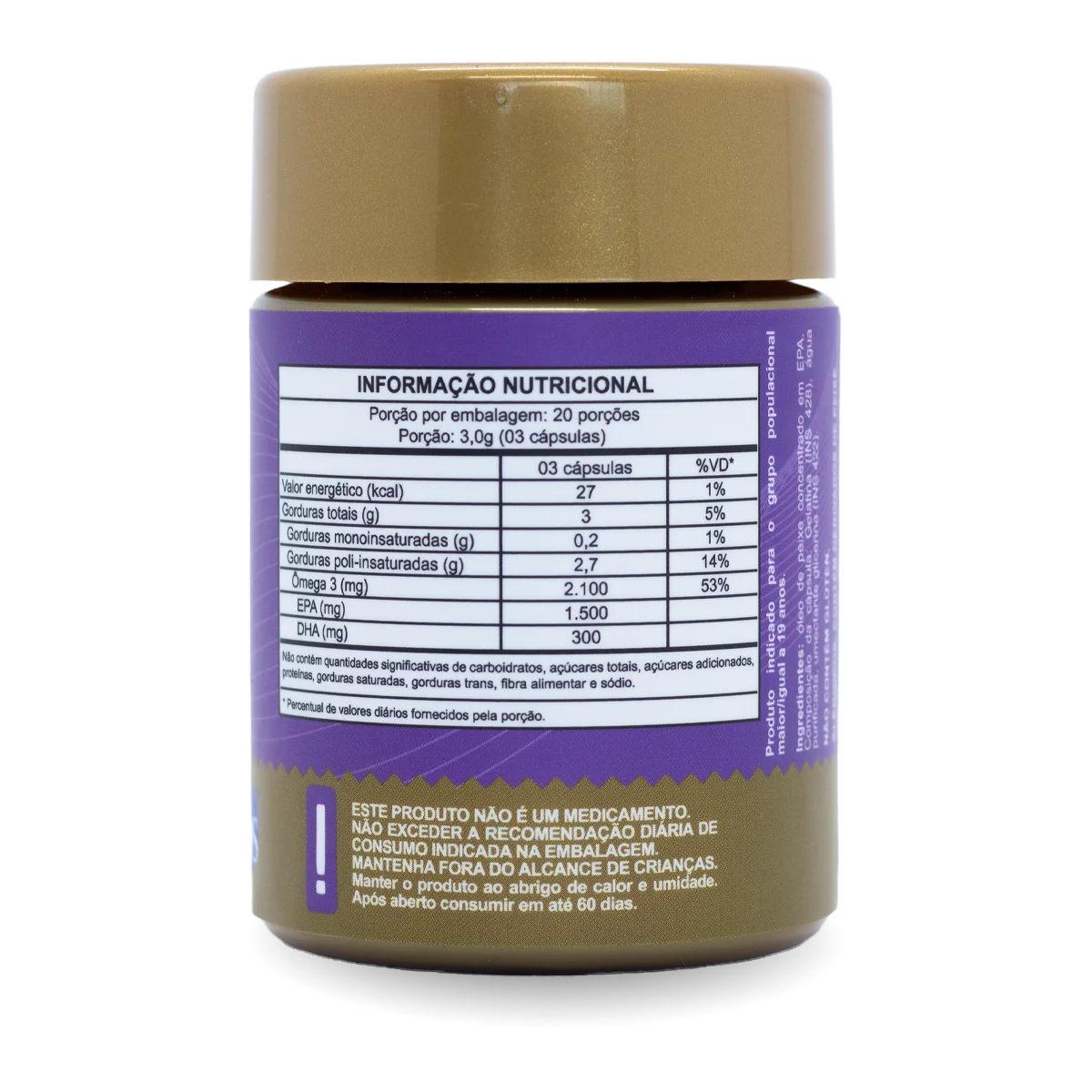 Ômega 3 com 1500mg de EPA em cápsula