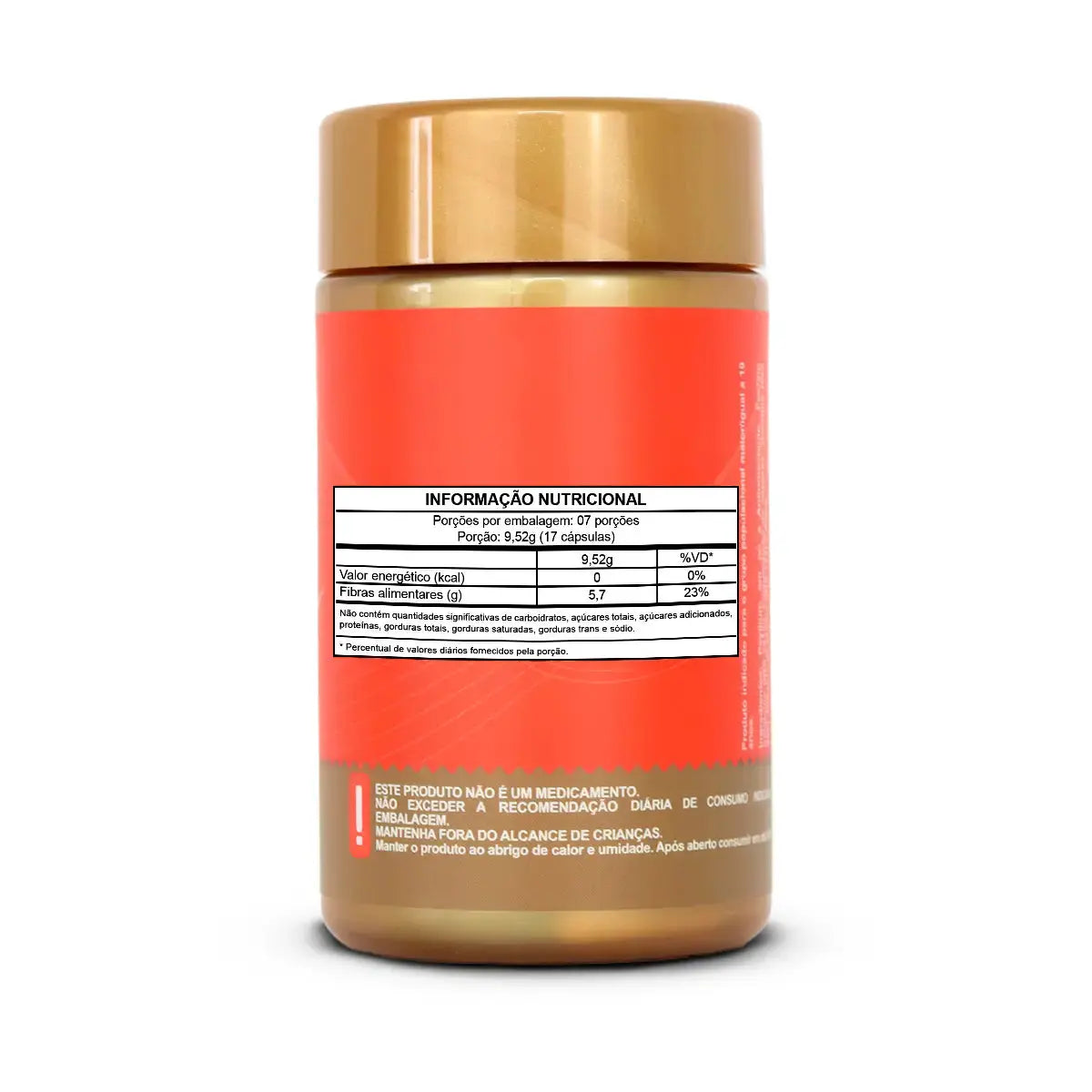 Psyllium Puro 120 cápsulas. Fibra Natural para Intestino e Saciedade NatusVita