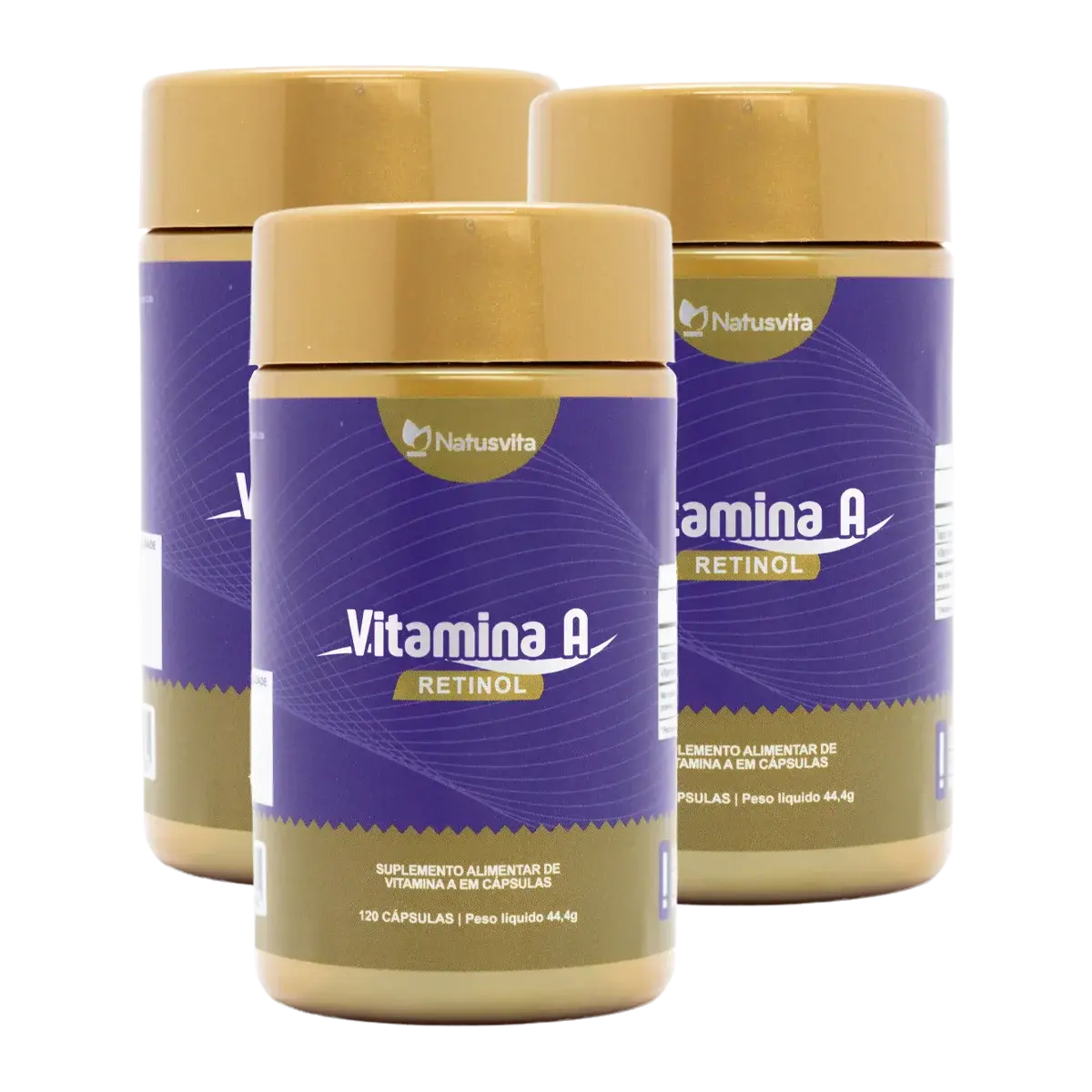 Vitamina A. 120 cápsulas. Retinol Isolado Concentrado NatusVita