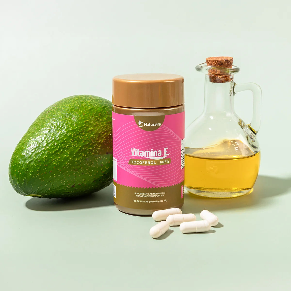 Vitamina E (Tocoferol) em cápsula