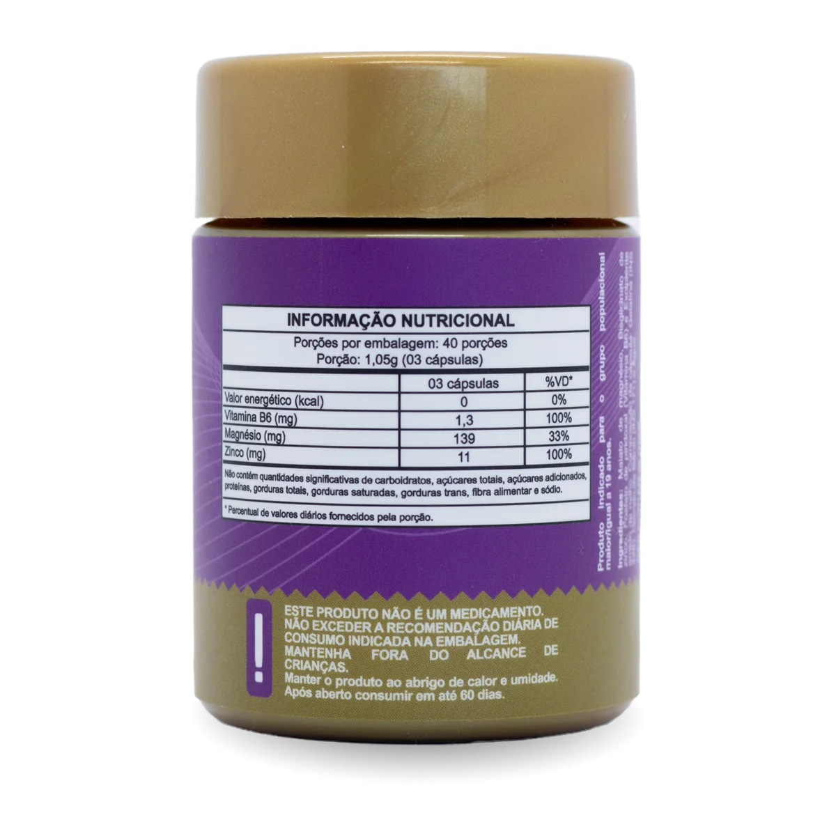 Zinco, Magnésio e B6 em cápsula