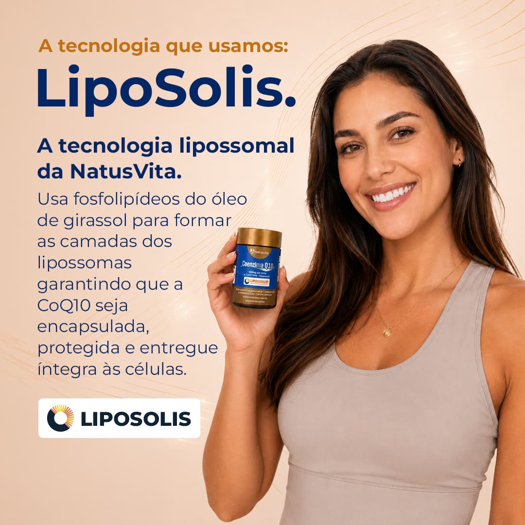 Coenzima Q10 Lipossomal (200mg por porção) + TCM em cápsulas softgel NatusVita