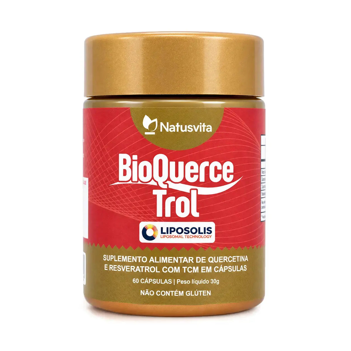BioQuerceTrol - Quercetina e Trans-Resveratrol Lipossomal com TCM em Softgel NatusVita