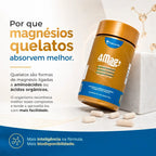Magnésio Quelato 4 em 1 | 4MAG+ | Bisglicinato, Dimalato, Citrato e Taurato + D3 NatusVita