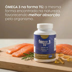 Ômega 3 TG Selo IFOS 540mg EPA e 360mg DHA com Vitamina E. Isento de Metais Pesados NatusVita
