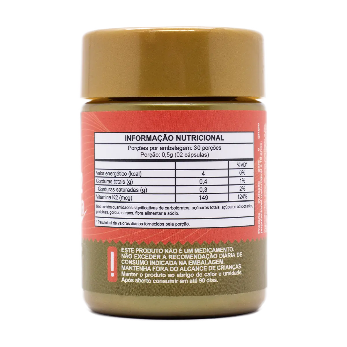 Vitamina K2 Concentrada (Menaquinona MK7) com TCM