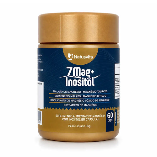 7mag + Inositol (Magnésio Dimalato, Taurato, Citrato, Bisglicinato) NatusVita