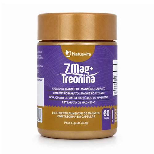 7mag + Treonina (Complexo de Magnésios) NatusVita