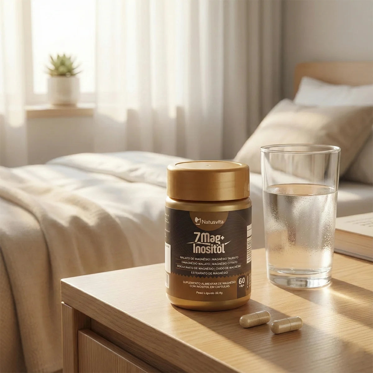 7mag + Inositol (Magnésio Dimalato, Taurato, Citrato, Bisglicinato)