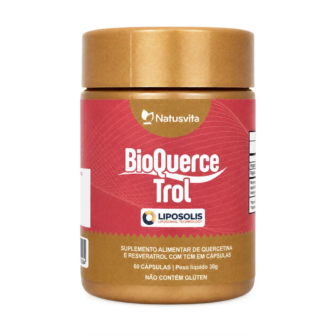 BioQuerceTrol - Quercetina e Trans-Resveratrol Lipossomal com TCM em Softgel NatusVita