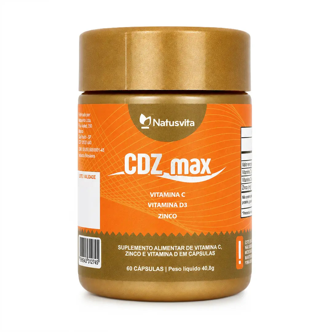 CDZ (Vitamina C 1000mg + Vitamina D 2000ui + Zinco 29mg) NatusVita