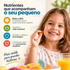Ômega 3 Kids com DHA e EPA. Mini softgel. Livre de óleo de soja. 60 Cápsulas Mastigáveis NatusVita