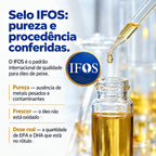 Ômega 5 em 1. Ômega 3 + Coenzima Q10 + Vitamina D3 + K2 Mk7 + Vitamina E. 90 cápsulas. Selo IFOS NatusVita Suplementos
