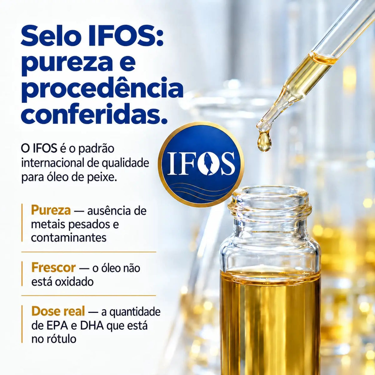 Ômega 5 em 1. Ômega 3 + Coenzima Q10 + Vitamina D3 + K2 Mk7 + Vitamina E. 90 cápsulas. Selo IFOS NatusVita Suplementos