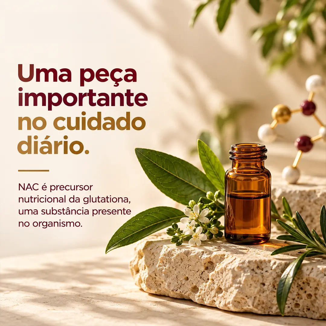 NAC (N-Acetil Cisteína 600mg) com Molibdênio e Selênio em Cápsulas NatusVita