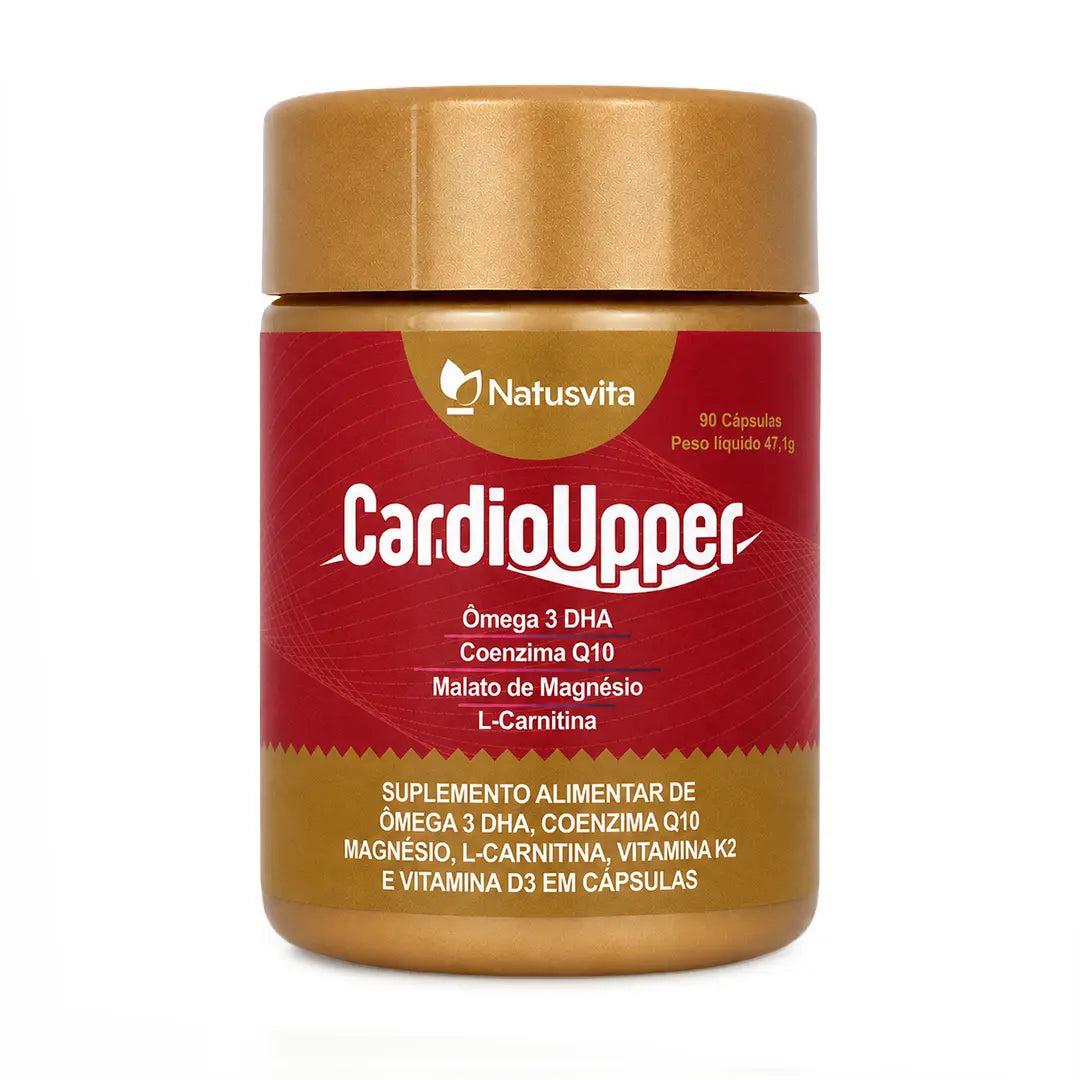 Cardio Upper (Ômega 3, Coenzima Q10, Magnésio, L-Carnitina, Vitamina K2 e D3) NatusVita