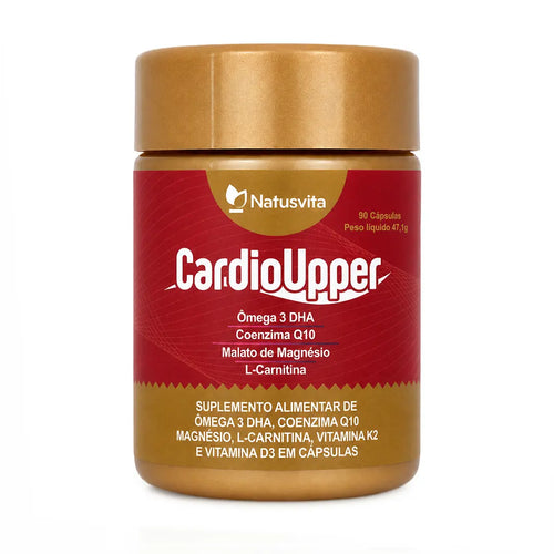 Cardio Upper (Ômega 3, Coenzima Q10, Magnésio, L-Carnitina, Vitamina K2 e D3) NatusVita